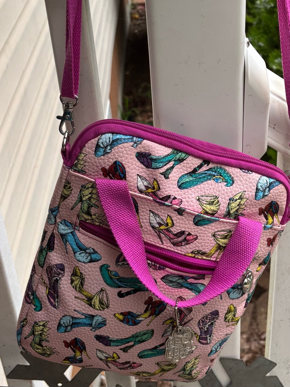 Disney parks pink princess shoes tablet IPad case with strap - Picture 8 of 13